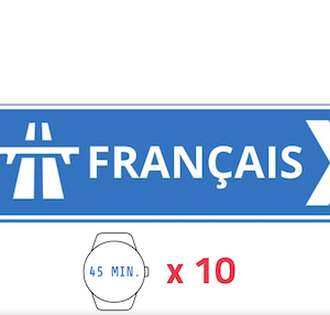 Package of 10 x 45-minute French Sessions